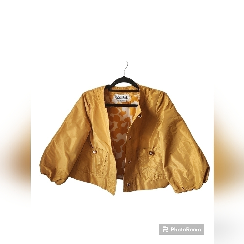 Vintage Carlisle Golden Puff Sleeve Jacket Sz.4